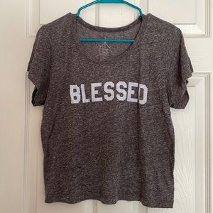 Distressed Blessed Graphic Tee